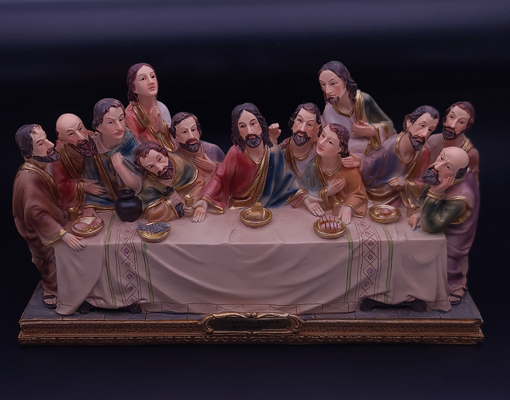 Ultima Cena Porcelana Italiana Jesus Apo
