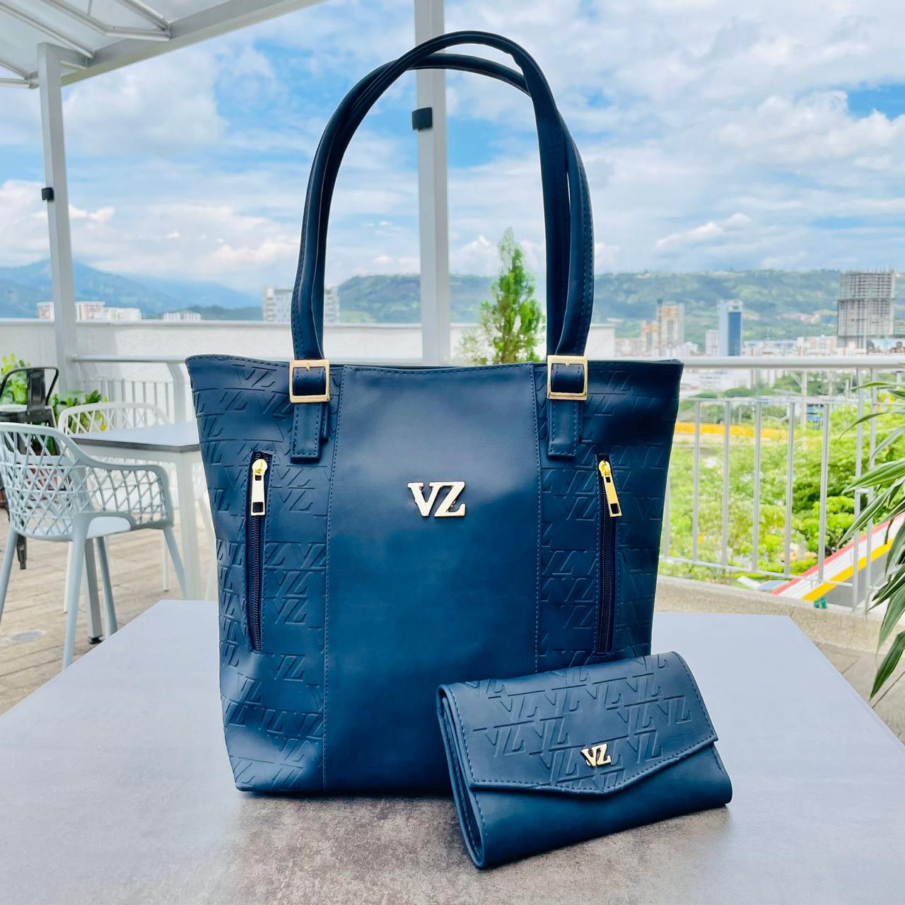 DUO DAMA BOLSO DE MANO Y BILLETERA VELEZ