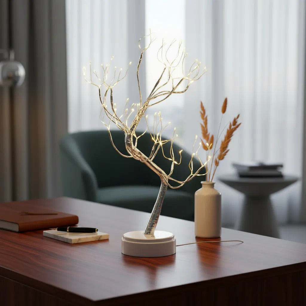 LAMPARA DECORATIVA EN FORMA DE ARBOL