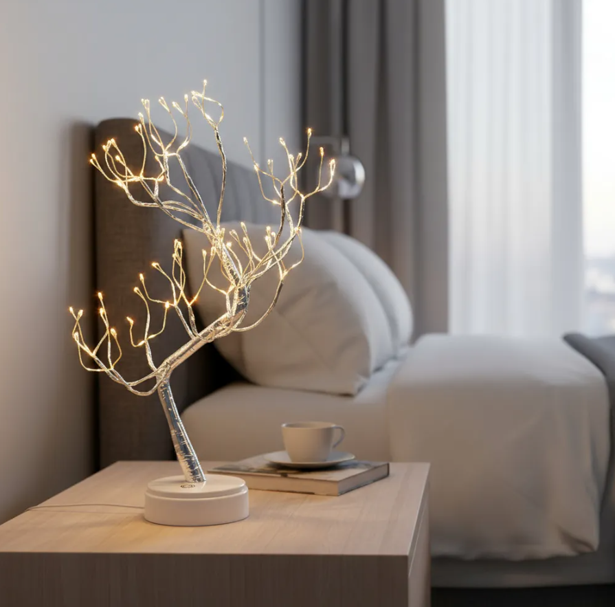 LAMPARA DECORATIVA EN FORMA DE ARBOL