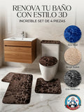 TAPETE DE BAÑO 4 PIEZAS